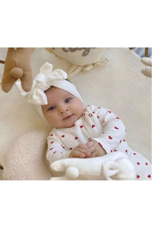 Premium Newborn Girl 3 - Piece Heart Pattern Hospital Set - TryAladdin