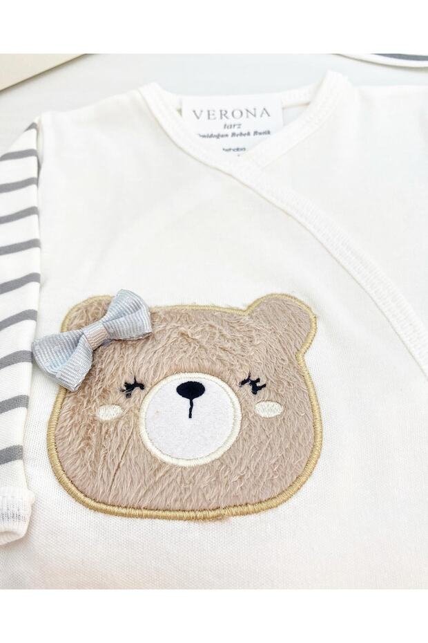 Premium Newborn Girl Bear Theme Hospital Outfit - 5 - Piece Set - TryAladdin