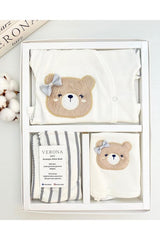 Premium Newborn Girl Bear Theme Hospital Outfit - 5 - Piece Set - TryAladdin