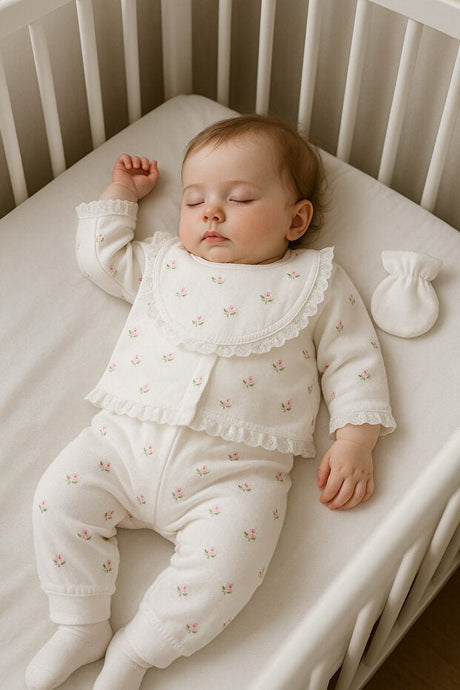 Premium Newborn Girl Floral 100% Cotton Hospital Layette Set - 5 - Piece Set - TryAladdin
