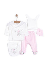 Premium Newborn Girl's Hospital Layette Set - 5 Piece - TryAladdin