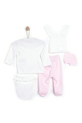 Premium Newborn Girl's Hospital Layette Set - 5 Piece - TryAladdin