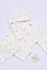 Premium Newborn Hospital Exit Kit - 5 Piece 100% Certified Organic Cotton - Abstract Design - TryAladdin