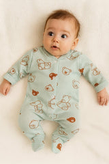 Premium Newborn Hospital Exit Romper Set - Printed Patterned Baby Outfit - 250g - TryAladdin