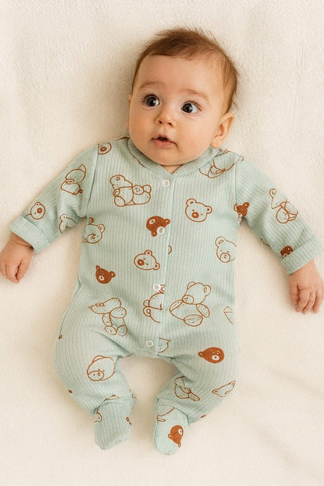 Premium Newborn Hospital Exit Romper Set - Printed Patterned Baby Outfit - 250g - TryAladdin