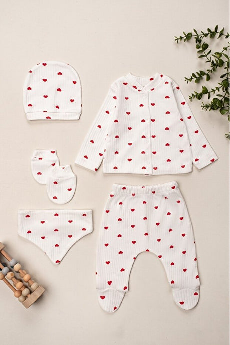 Premium Newborn Hospital Exit Set - 5 Piece Unisex Baby Outfit - TryAladdin