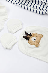Premium Newborn Layette Set - 10 - Piece 100% Cotton Bear Embroidery - TryAladdin