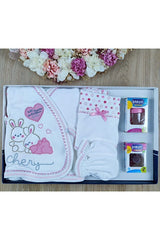Premium Newborn Layette Set - Rabbit & Heart Theme - TryAladdin