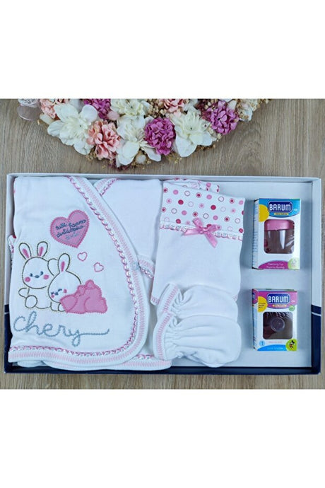 Premium Newborn Layette Set - Rabbit & Heart Theme - TryAladdin