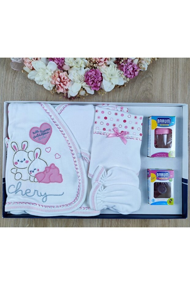 Premium Newborn Layette Set - Rabbit & Heart Theme - TryAladdin