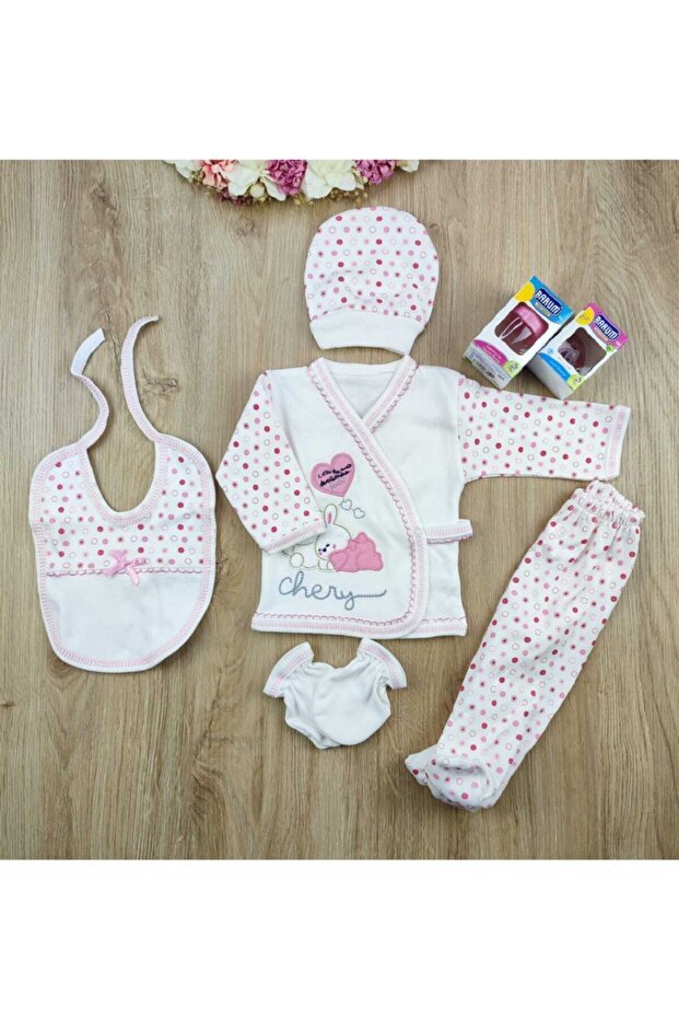 Premium Newborn Layette Set - Rabbit & Heart Theme - TryAladdin