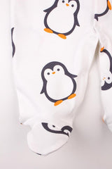 Premium Newborn Penguin Baby Romper and Hat Set - Retail Ready - TryAladdin