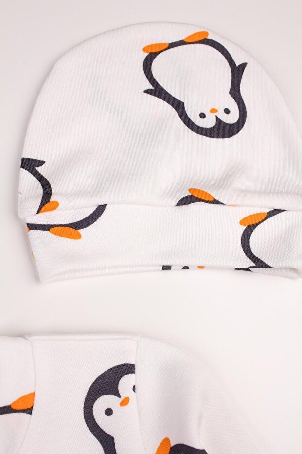 Premium Newborn Penguin Baby Romper and Hat Set - Retail Ready - TryAladdin