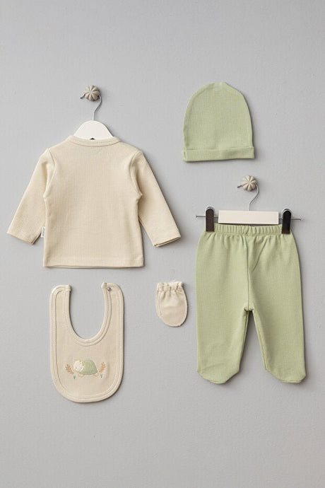 Premium Newborn Turtle Design 5 - Piece Hospital Baby Set - 500g - TryAladdin