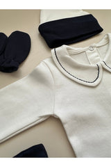 Premium Newborn Welcome Set - 4 - Piece Navy Blue Outfit - TryAladdin