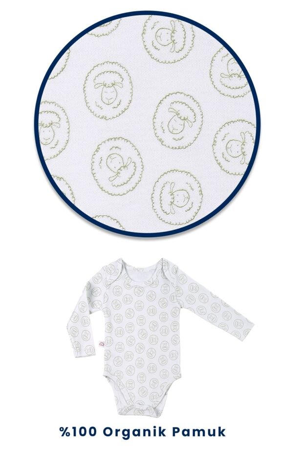 Premium Organic Cotton 11 - Piece Newborn Baby Set - Lamb Pattern Design - TryAladdin