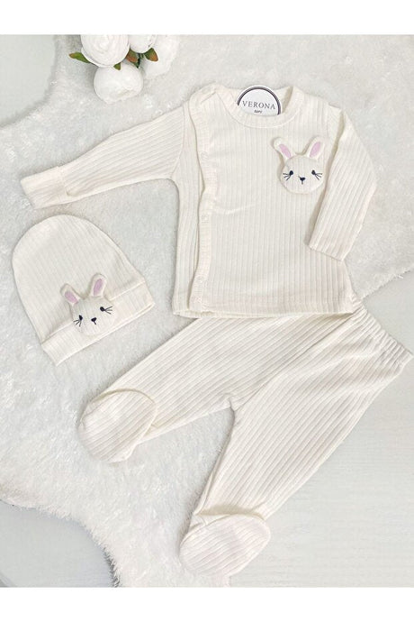 Premium Organic Cotton Baby Girl 3 - Piece Newborn Hospital Welcome Set - 0 - 3 Months - TryAladdin
