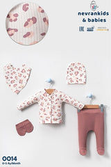 Premium Organic Cotton Baby Girl Leopard Hospital Set - 5 - Piece - TryAladdin