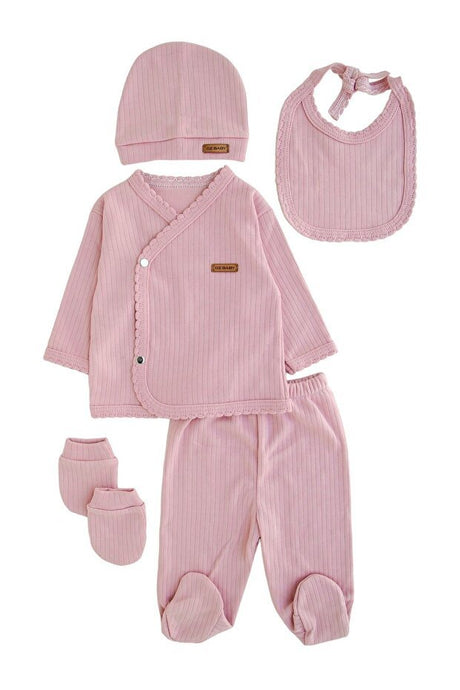 Premium Organic Cotton Newborn 5 - Piece Bodysuit Set - 500g - TryAladdin