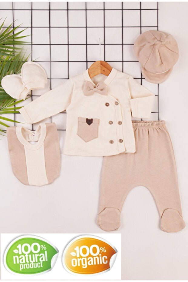 Premium Organic Cotton Newborn Boy Take - Home Set - 1 Set - TryAladdin