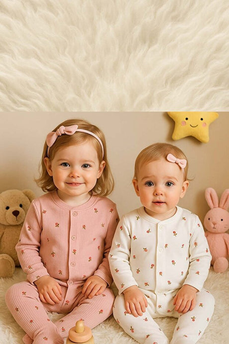 Premium Organic Cotton Newborn Girl Floral Jumpsuit Set - 2 - Piece Set - TryAladdin