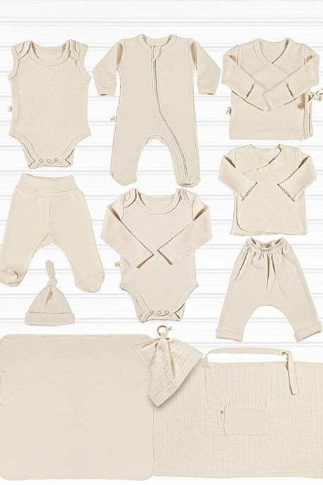 Premium Organic Cotton Newborn Hospital Set - 11 Piece Unisex - TryAladdin