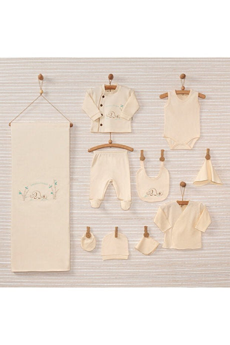 Premium Organic Elephant Newborn Hospital Essentials Set - 10 Piece - TryAladdin