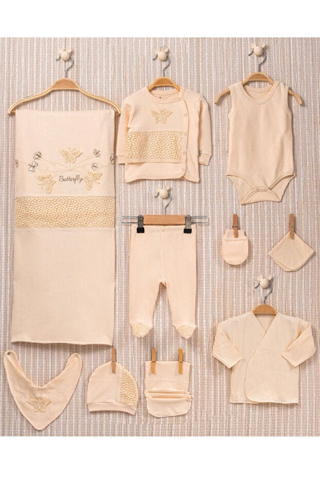 Premium Organic Newborn Baby Girl Butterfly Hospital Set - 10 - Piece - TryAladdin