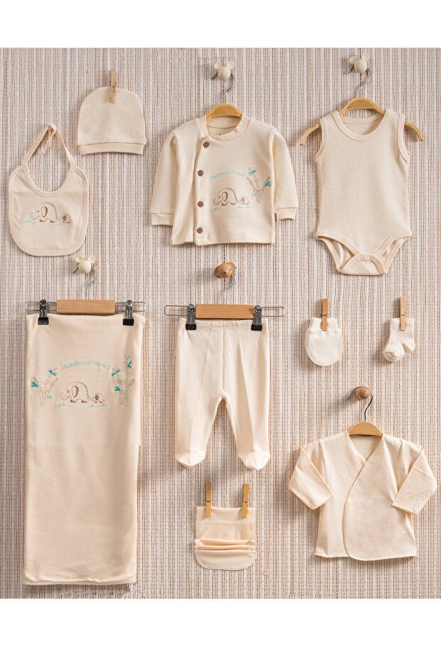 Premium Organic Newborn Boy Hospital Gift Set - 10 - Piece - TryAladdin