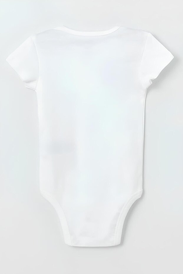 Premium Overoz Organic 100% Cotton Printed Short Sleeve Baby Bodysuit - Style 5413 - 100g - TryAladdin
