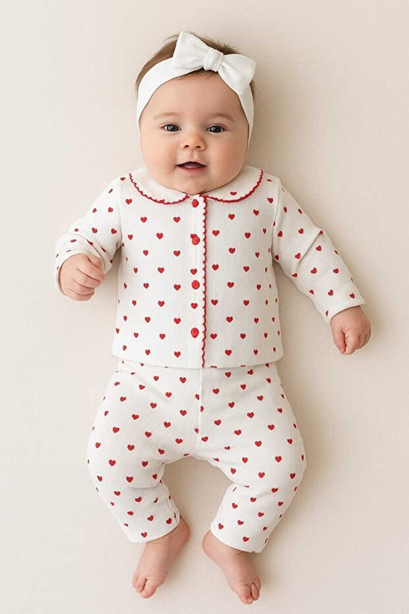 Premium Oya Embroidered Cotton Baby 2 - Piece Set - Newborn Size - TryAladdin