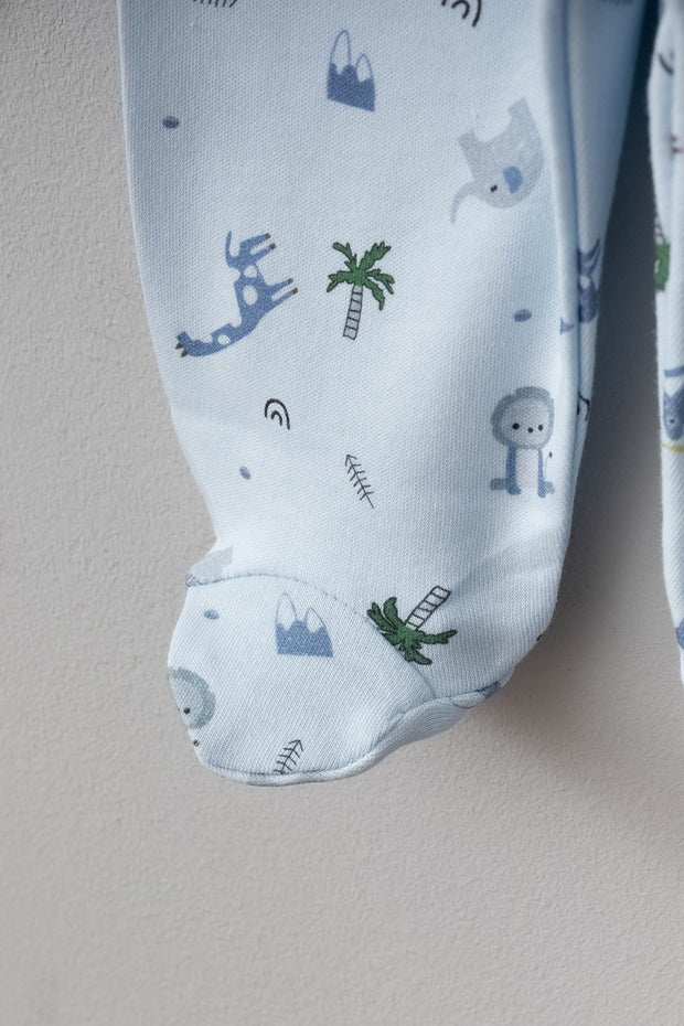 Premium Palm Print Newborn Baby 5 - Piece Layette Set - TryAladdin