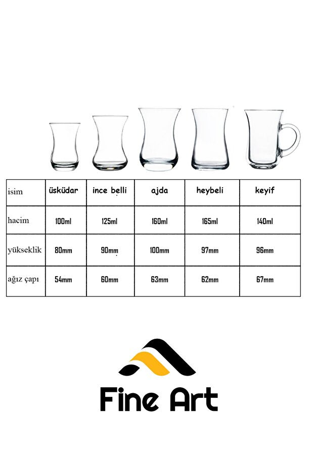 Premium Pasabahce 12K Gold Trim Slim Waist Turkish Tea Glass - 150g - TryAladdin