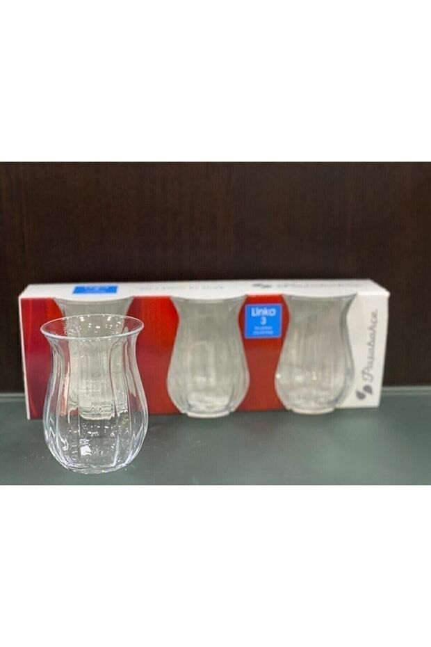 Premium Pasabahce Linka Turkish Tea Glass Set - 3 - Piece - 145cc Each - TryAladdin