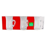 Premium Pasabahce Mila Handled Large Turkish Tea Glass Set - 145ml 3 - Pack - TryAladdin