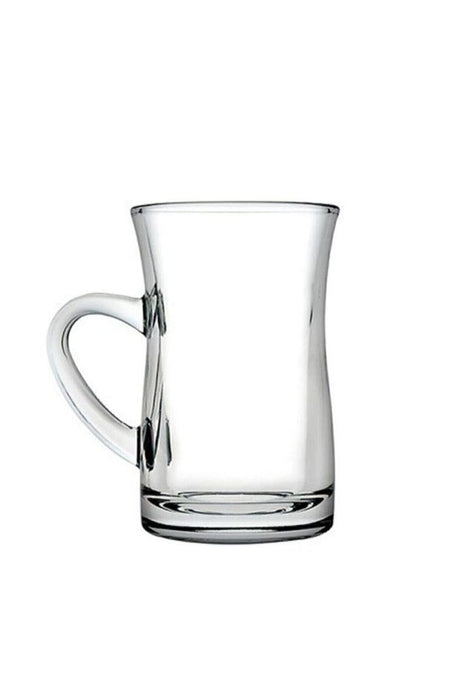 Premium Pasabahce Mila Handled Large Turkish Tea Glass Set - 145ml 3 - Pack - TryAladdin