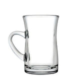 Premium Pasabahce Mila Handled Large Turkish Tea Glass Set - 145ml 3 - Pack - TryAladdin