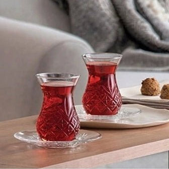 Premium Pasabahce Timeless Turkish Tea Set - 12 Piece - TryAladdin