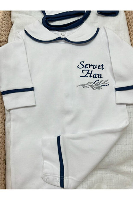 Premium Personalized Baby Hospital Exit Set - Jumpsuit, Mittens & Hat - 0 - 3 Months - TryAladdin