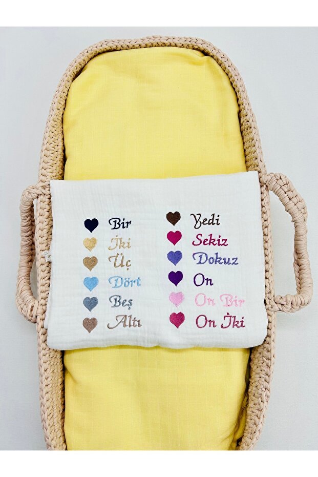 Premium Personalized Embroidered Muslin 3 - Piece Newborn Set - 300g - TryAladdin