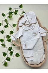 Premium Personalized Infant Romper, Hat & Mitten Set - 3 - Piece - TryAladdin