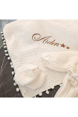 Premium Personalized Muslin Baby Gift Set - 6 Pieces - TryAladdin