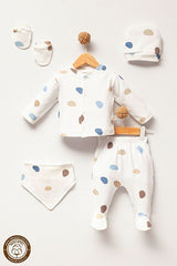 Premium Polka Dot Newborn Baby Hospital Exit Set - 5 Piece - TryAladdin