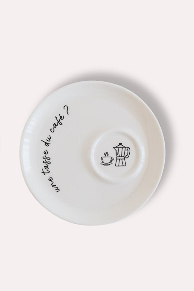 Premium Porcelain Espresso Turkish Coffee Cup Saucer Set - 70ml - TryAladdin