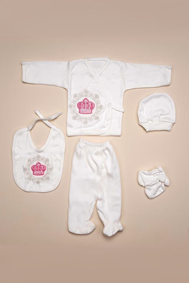 Premium Red Crowned 5 - Piece Newborn Welcome Set - 500g - TryAladdin