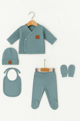 Premium Ribbed Newborn Baby Hospital Exit Set - 5 - Piece - TryAladdin