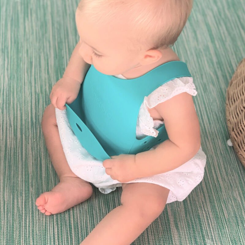 Premium Silicone - Neck - Friendly Adjustable Baby Bib 6 Months - 4 Years - TryAladdin