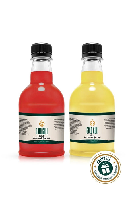 Premium Strawberry Banana Beverage & Dessert Syrup - 2 x 300ml - TryAladdin