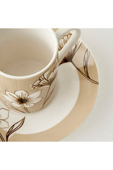 Premium Turkish Coffee Espresso Cup Set - Rachel Design - 2 x 90cc - TryAladdin