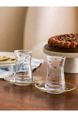 Premium Turkish Evil Eye Nazar Boncuk Tea Glass Set - Set of 6 - TryAladdin